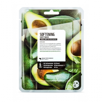 Superfood Salad for Skin Facial Sheet Mask Avocado Softening